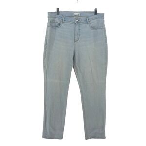 LOFT The Girlfriend Jeans Women's Size 14 32 Light Wash Stretch Denim Cotton